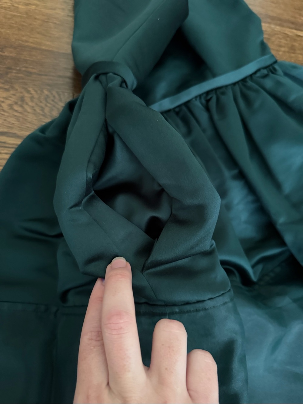 ERIN by Erin Fetherston Dark Green Halter Mini Dress - Picture 4 of 8